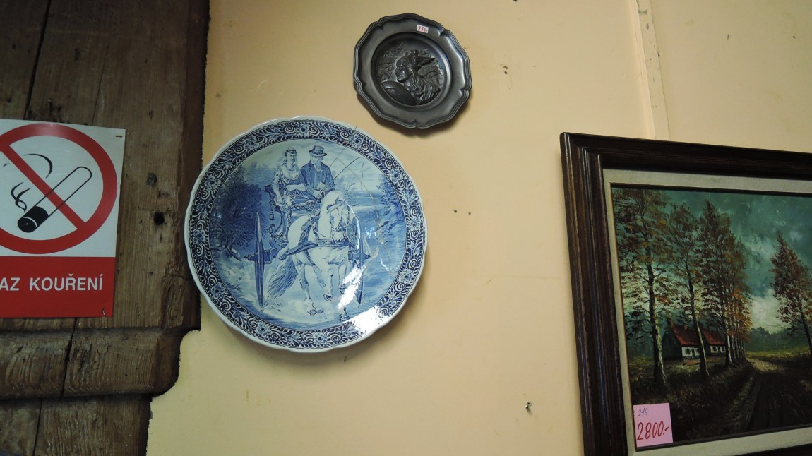 k259 talíř Delft.ker. POŠKOZENÝ